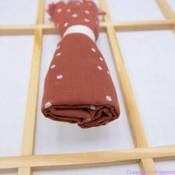 NEW Madewell rusty red polka dot Bandana with fringe‎ - Picture 5 of 16